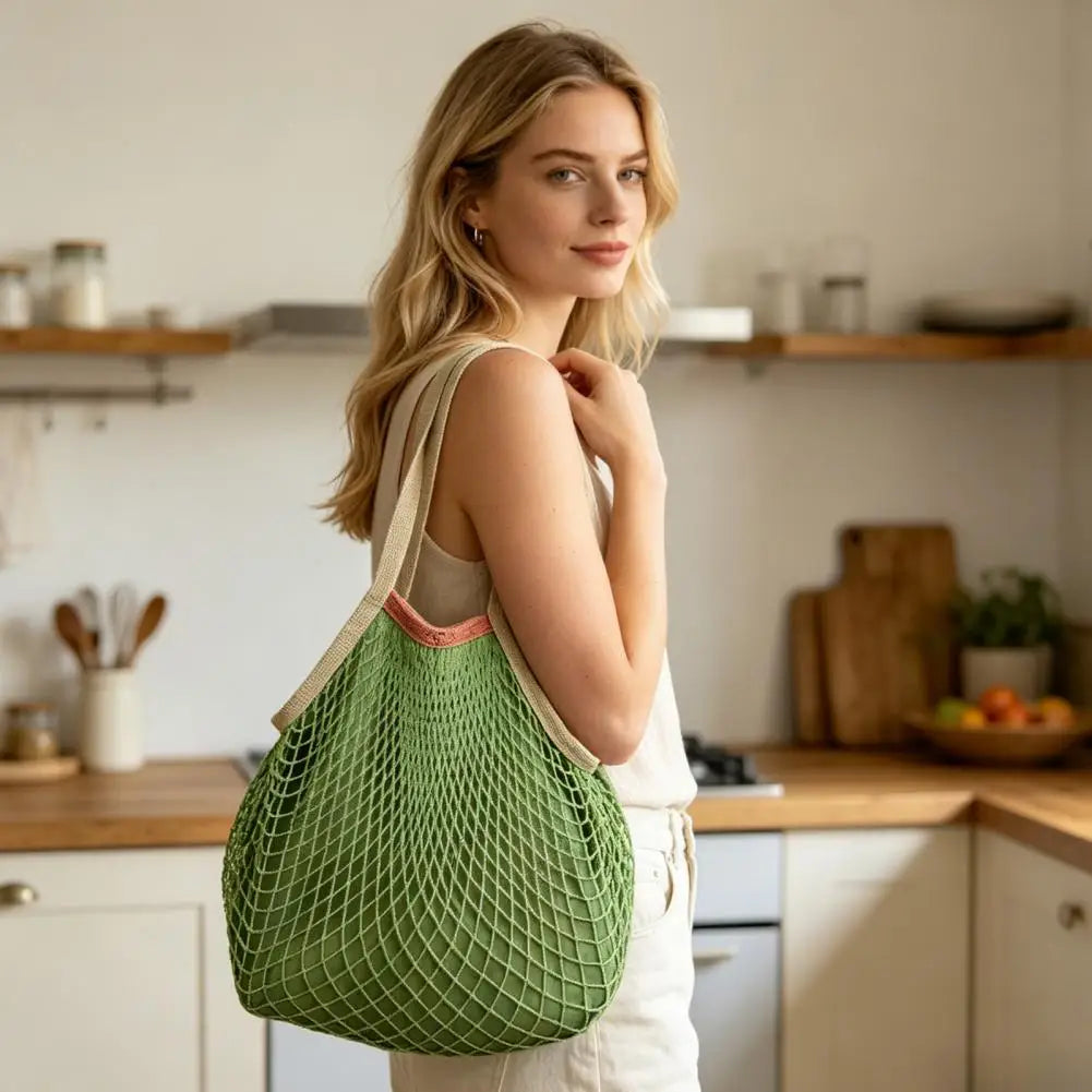 Foldable Reusable Shopping Bag — Compact Waterproof Grocery Tote