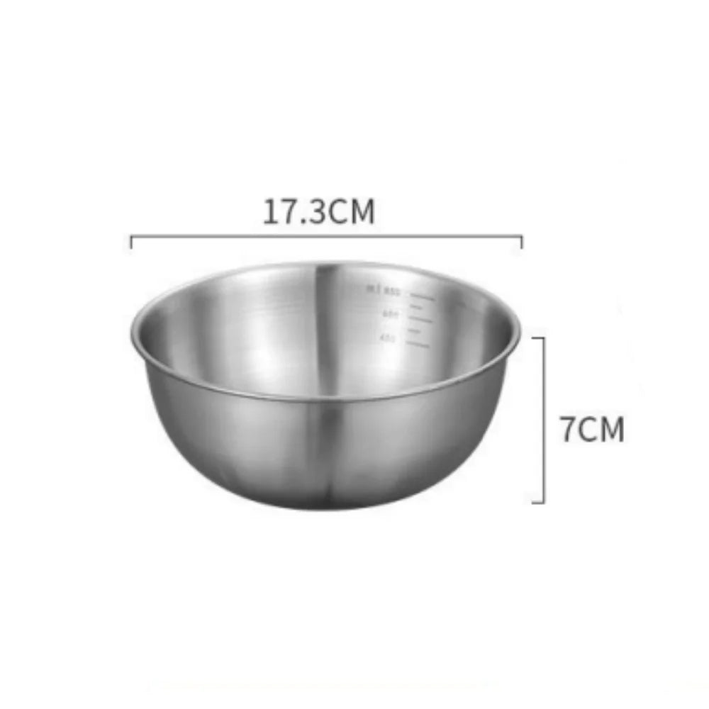 Stainless Steel Mixing Bowl Set — Versatile Kitchen Prep & Storage