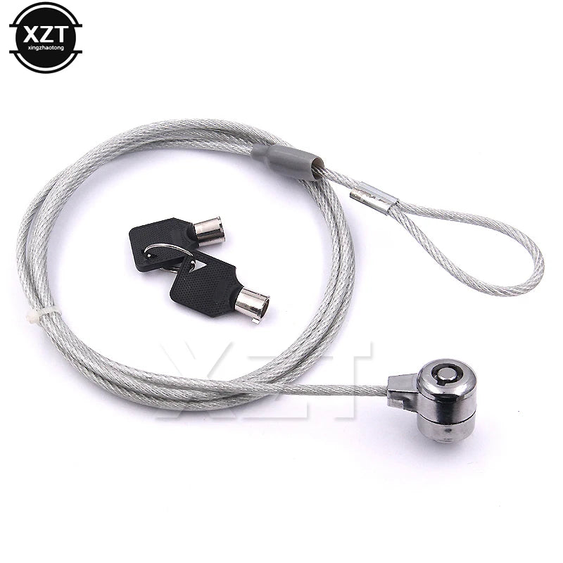 WYMECT Laptop Security Cable Lock — Anti-Theft Steel Chain with Two Keys