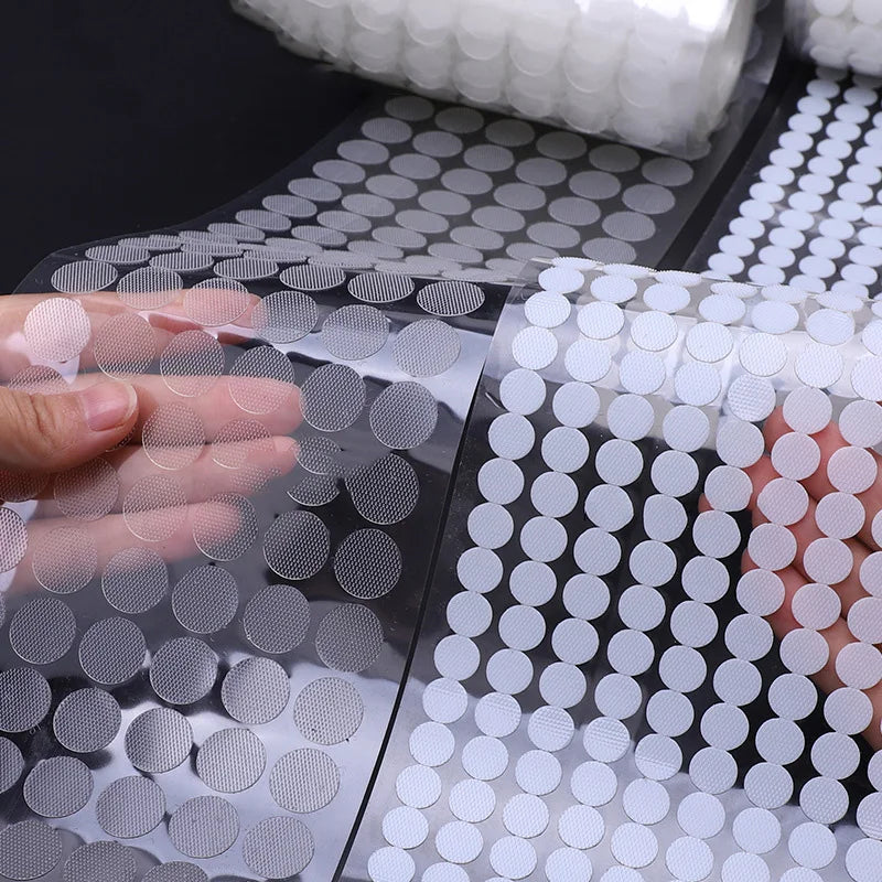 Self-Adhesive Hook and Loop Dot Stickers — Strong Nylon Fastener Tape