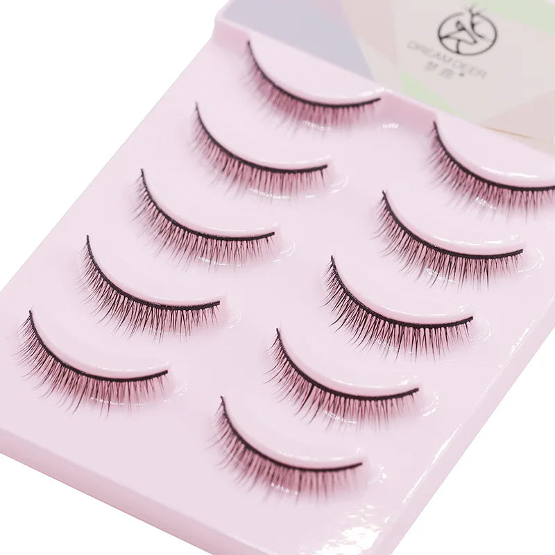 BLINKWAVE Natural False Eyelashes — C-Curve Strip Lashes for Daily Wear