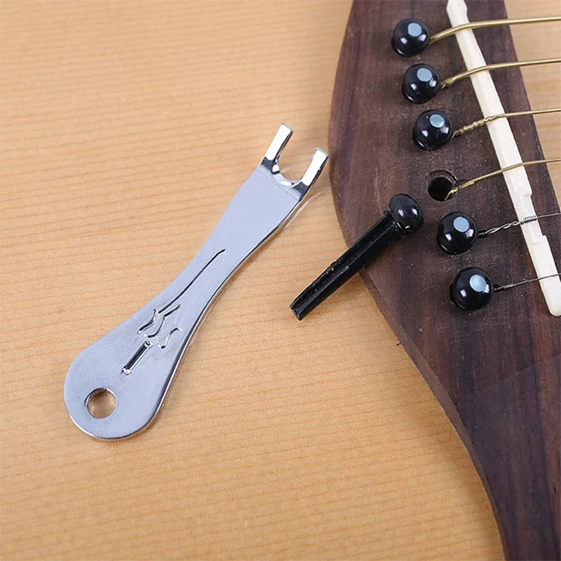Professional Guitar String Winder — Metal Bridge Pin Puller Tool