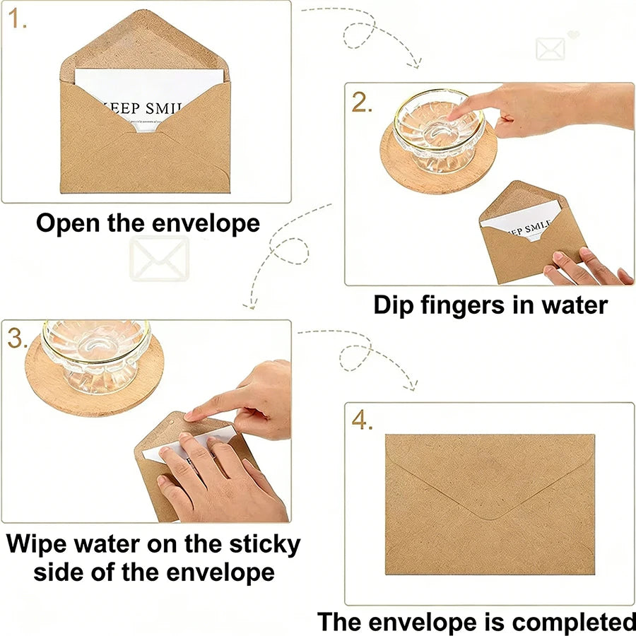 Kraft Paper Envelopes — Small Brown Mailing Envelopes for Cards and Letters