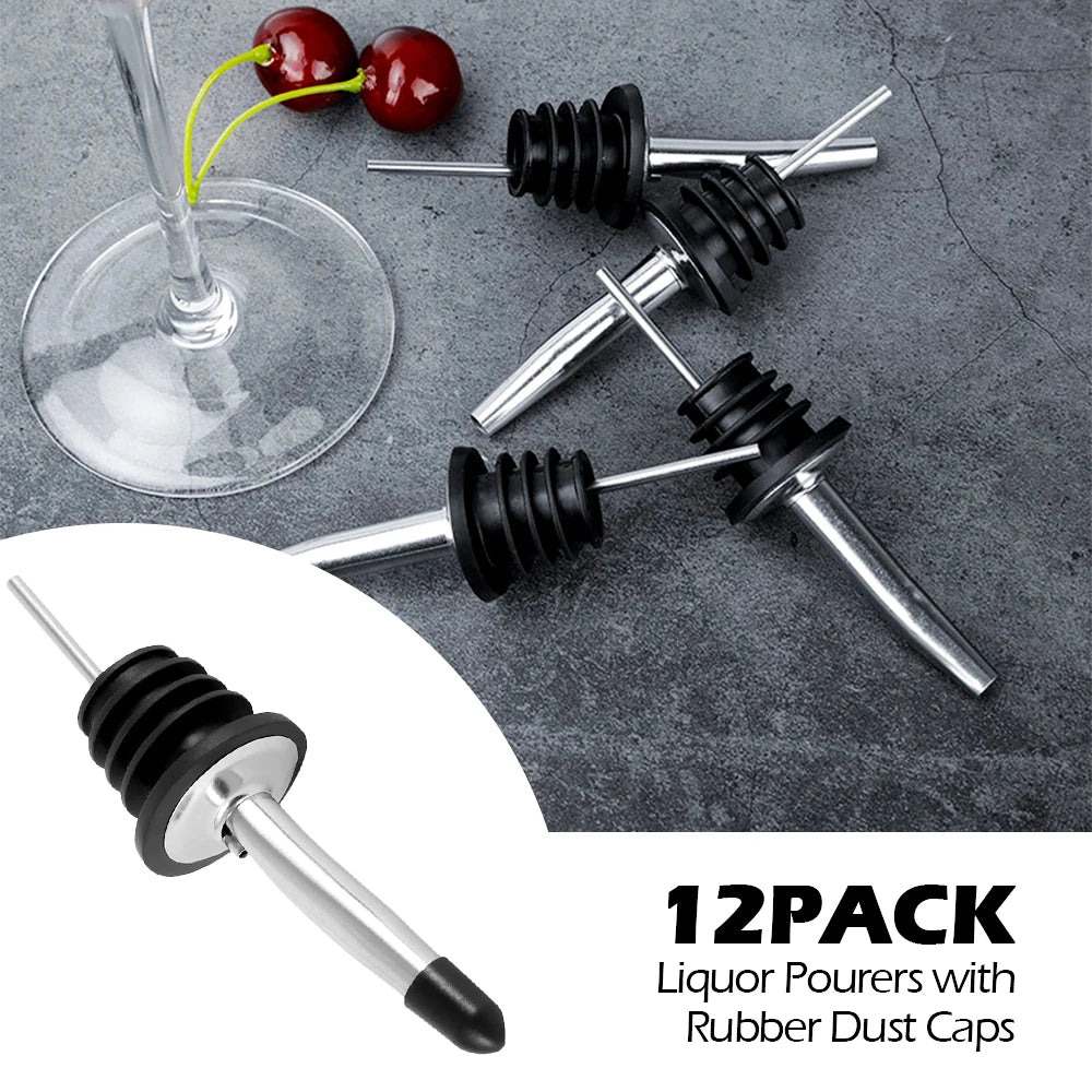 Stainless Steel Bottle Pourer — Precision Liquor and Oil Dispenser Spout