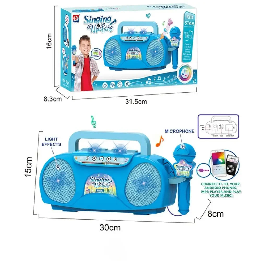 Kmoist Karaoke Microphone Machine — Light-Up Singing Toy for Kids