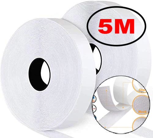 Self-Adhesive Hook and Loop Tape — Strong Fastener for DIY Projects