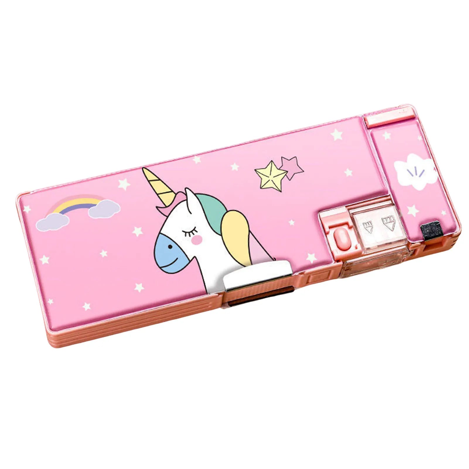 Pencil Case — Magnetic Closure, Dual Sharpener
