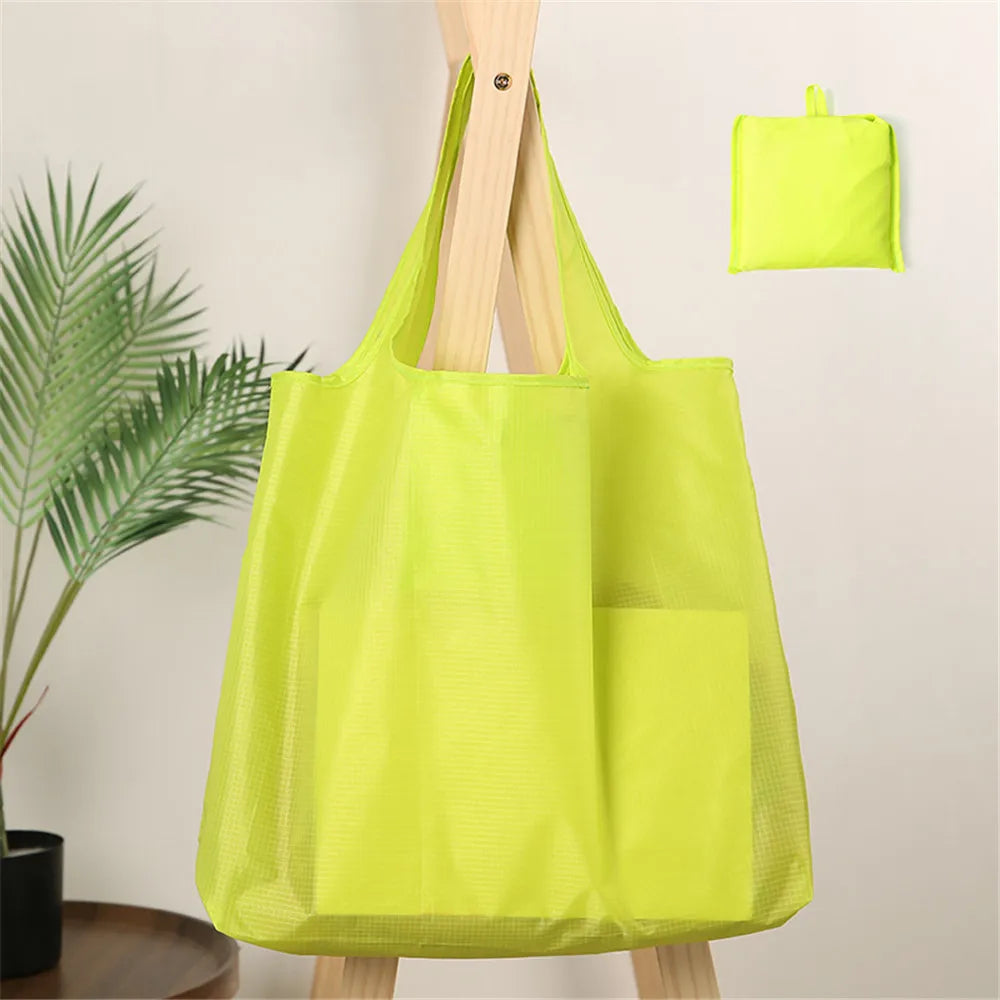Reusable Oxford Cloth Shopping Bag — Foldable & Machine Washable Tote