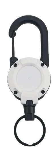 Heavy Duty Retractable Keychain — Durable Carabiner Badge Reel & Key Holder