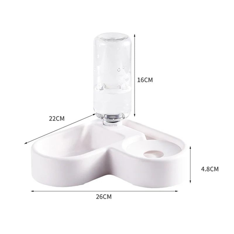 Multi-Functional Pet Feeding Bowl — Dual Water and Food Station