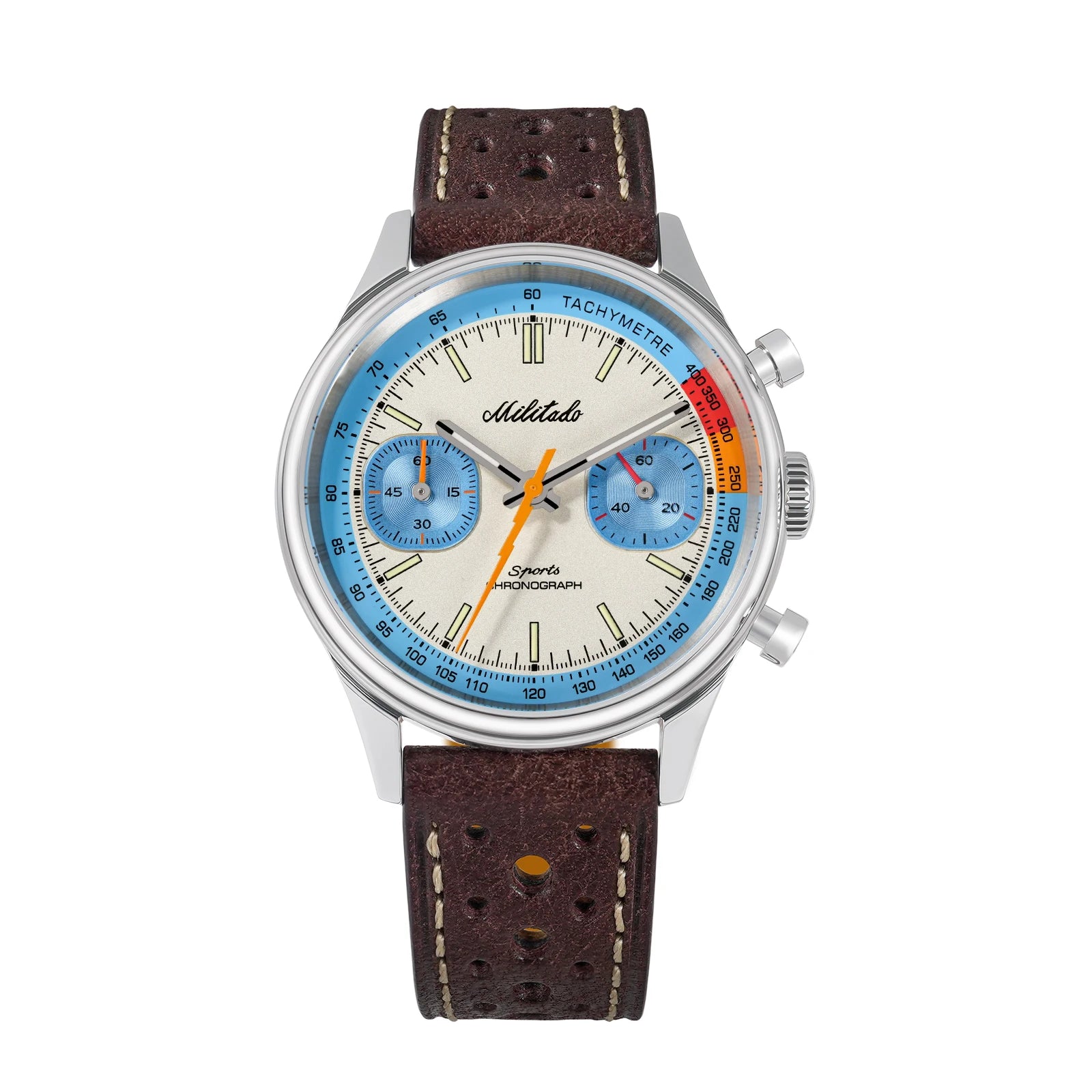 militado ML23 Quartz Chronograph Watch — Stainless Steel & Sapphire Crystal