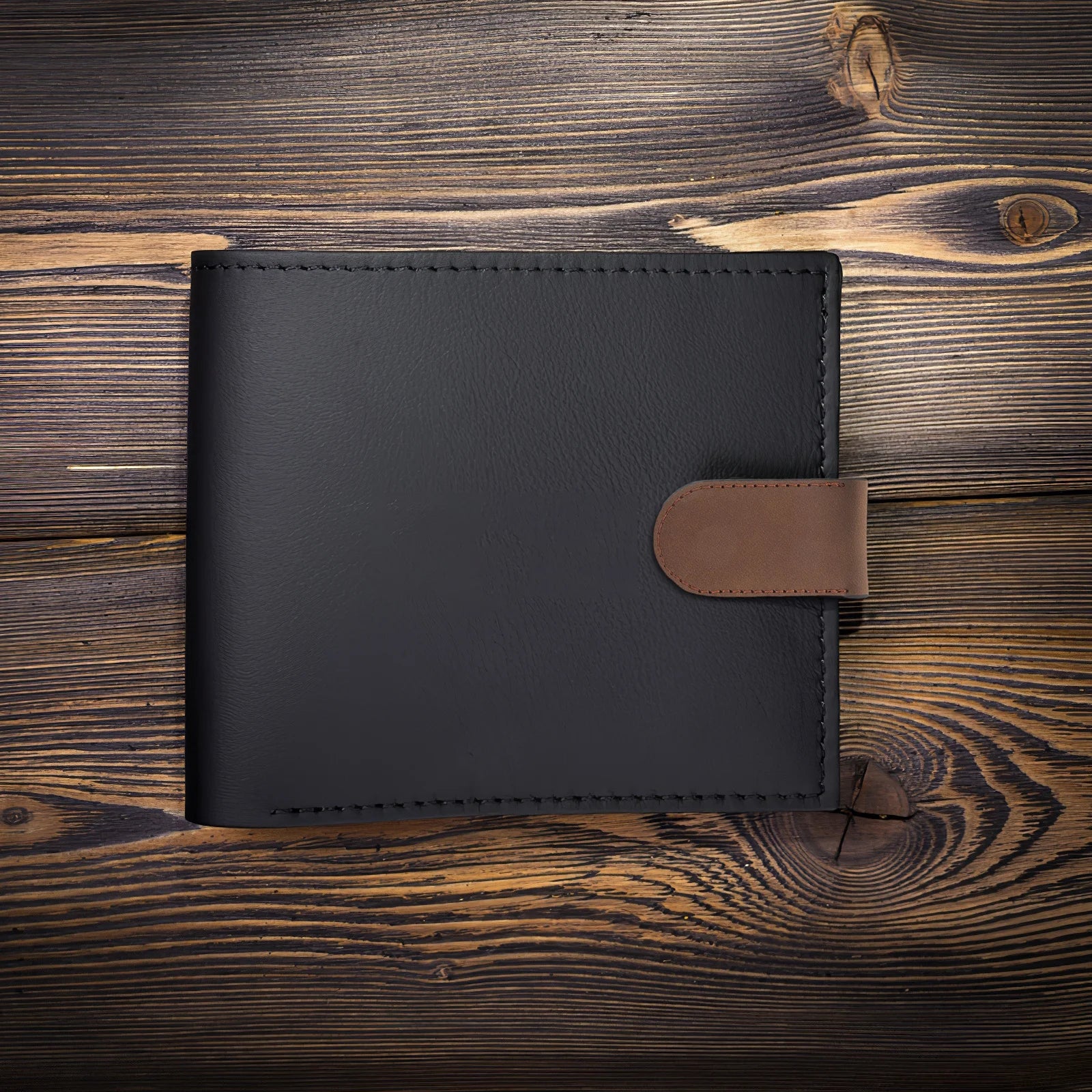 Magnetic PU Leather Money Clip — Slim Minimalist Card & Cash Holder