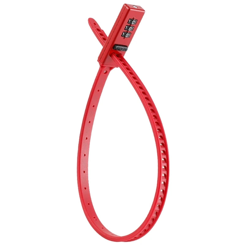 Adjustable Zip Tie Cable Lock — Multi-Purpose Combination Security Lock