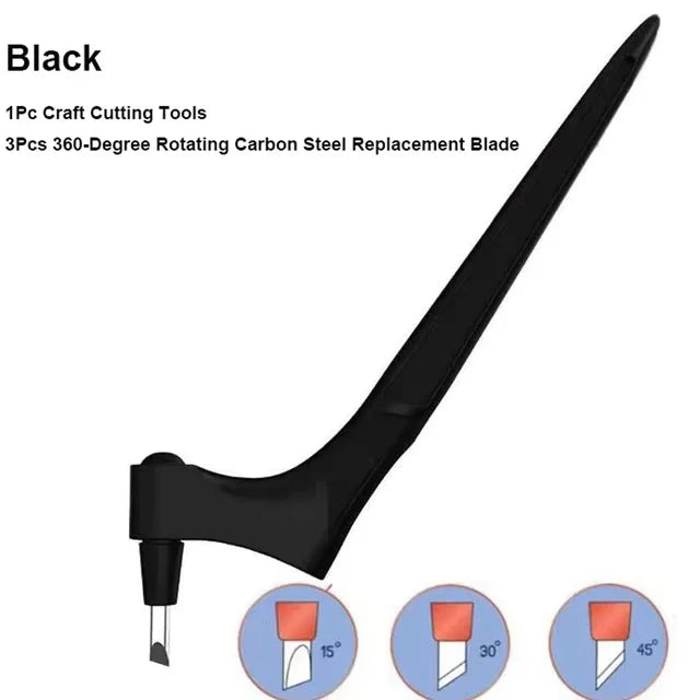 Precision Craft Cutting Pen — 360 Degree Rotating Blade for DIY Art