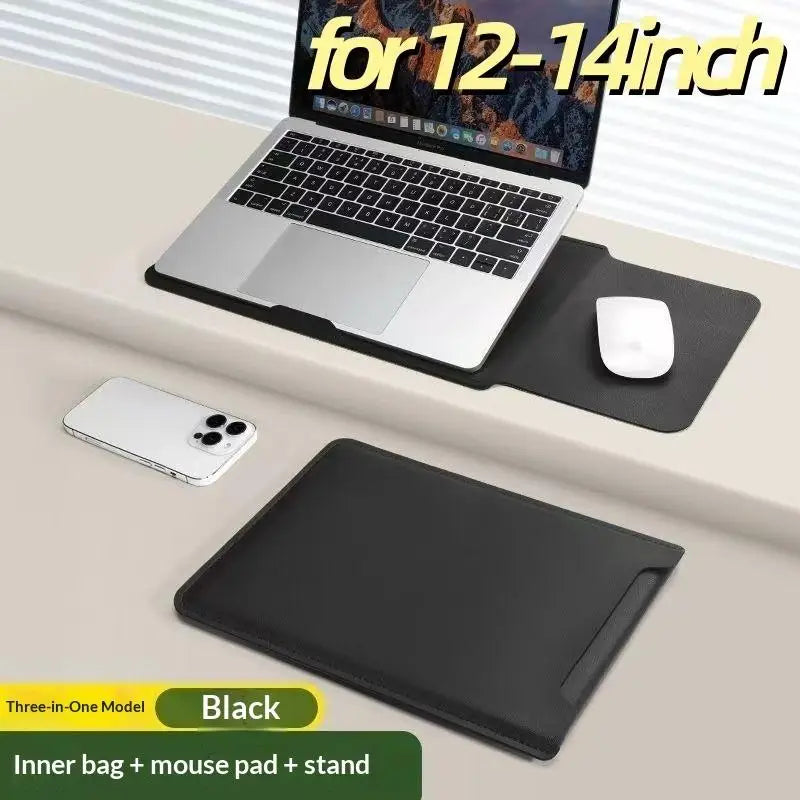 SAFENH 3-in-1 Laptop Sleeve Set — Ergonomic Stand & Mouse Pad Case