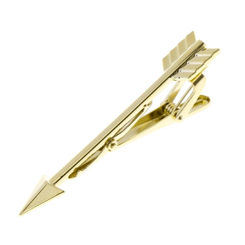 Arrow Design Metal Tie Clip — Elegant Gentleman's Accessory for Formal Wear