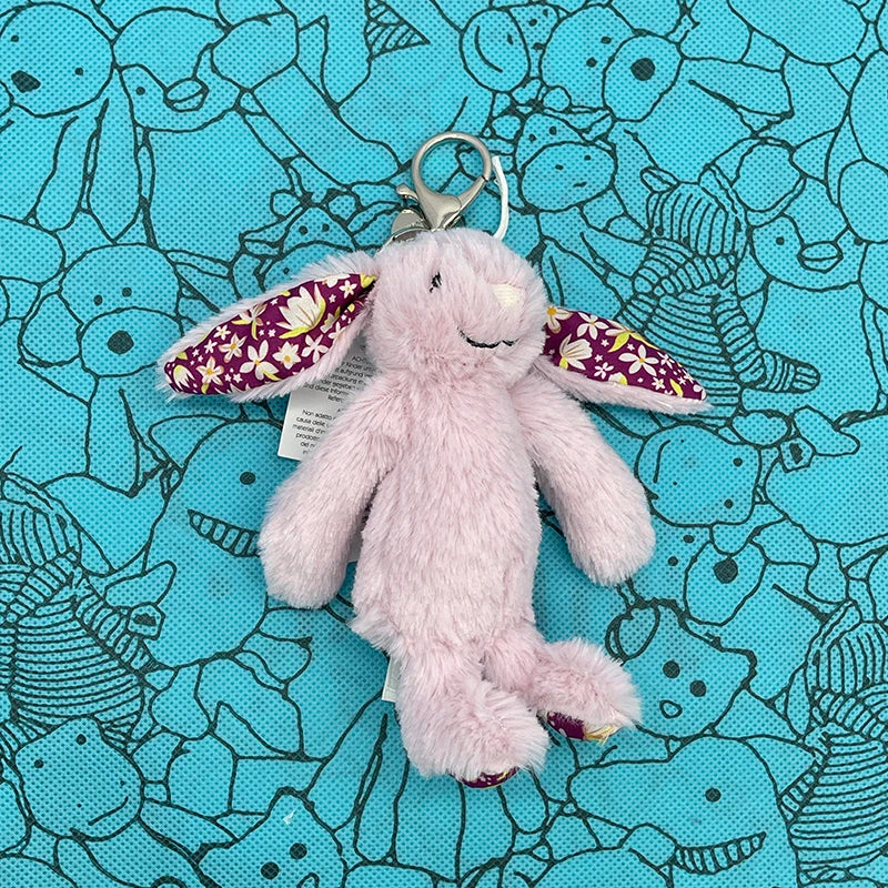 Assorted Plush Keychain Charm — Cute Animal & Food Backpack Pendant