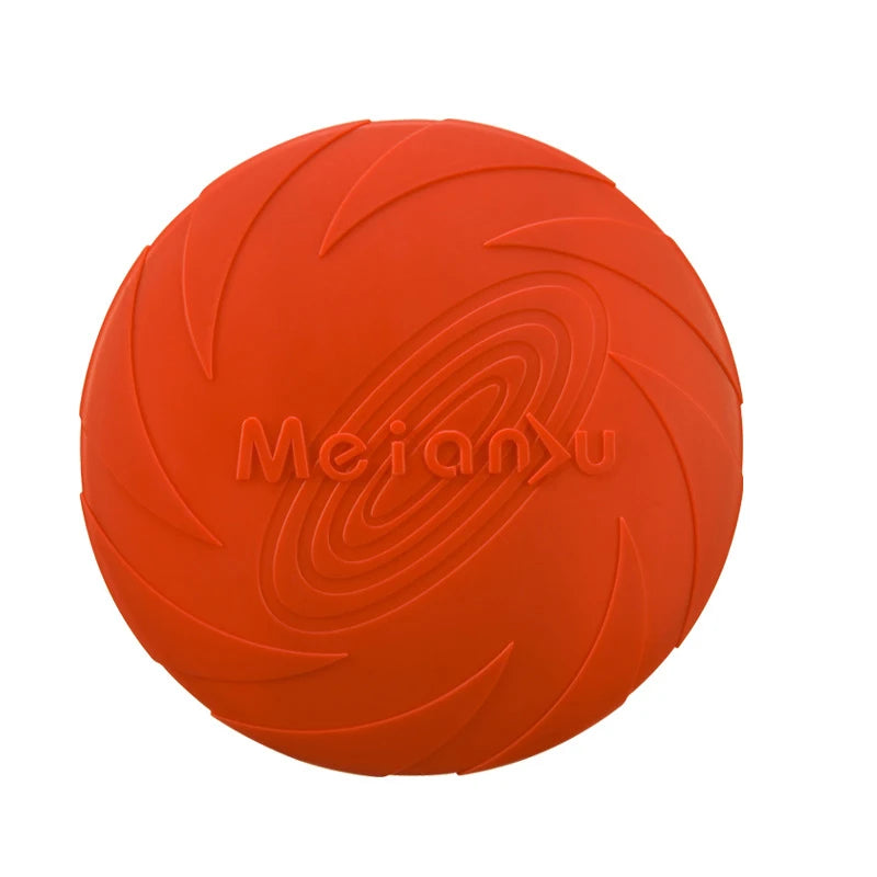 Silicone Dog Flying Disc — Durable Chew Toy for Outdoor Training