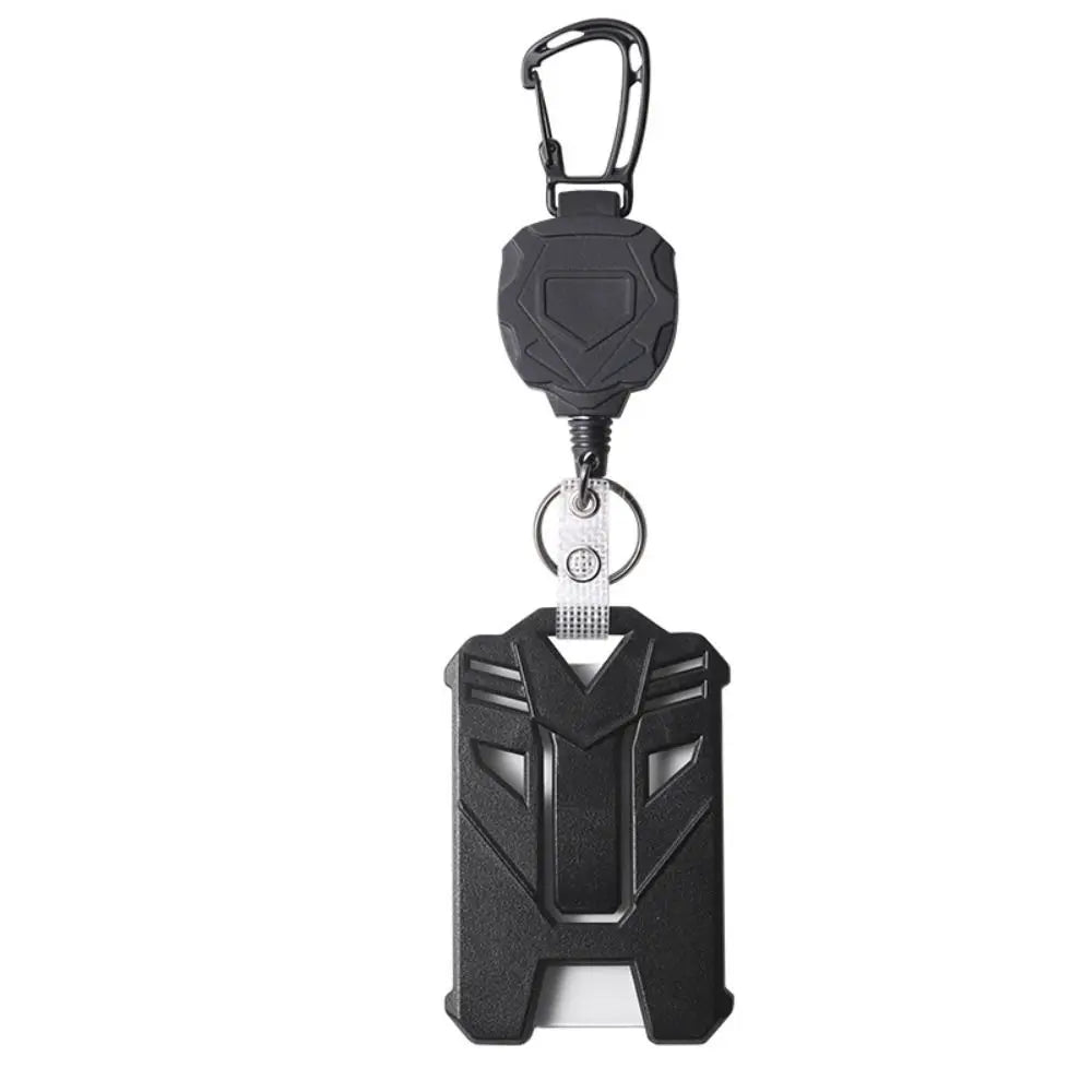 Retractable Badge Holder — Heavy Duty ID Card Reel with Carabiner