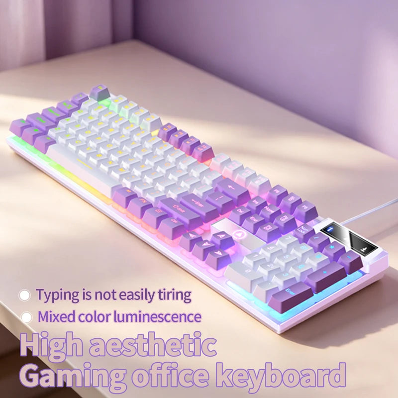 YINDIAO Wired Keyboard and Mouse Combo — Efficient Desktop Computing Set