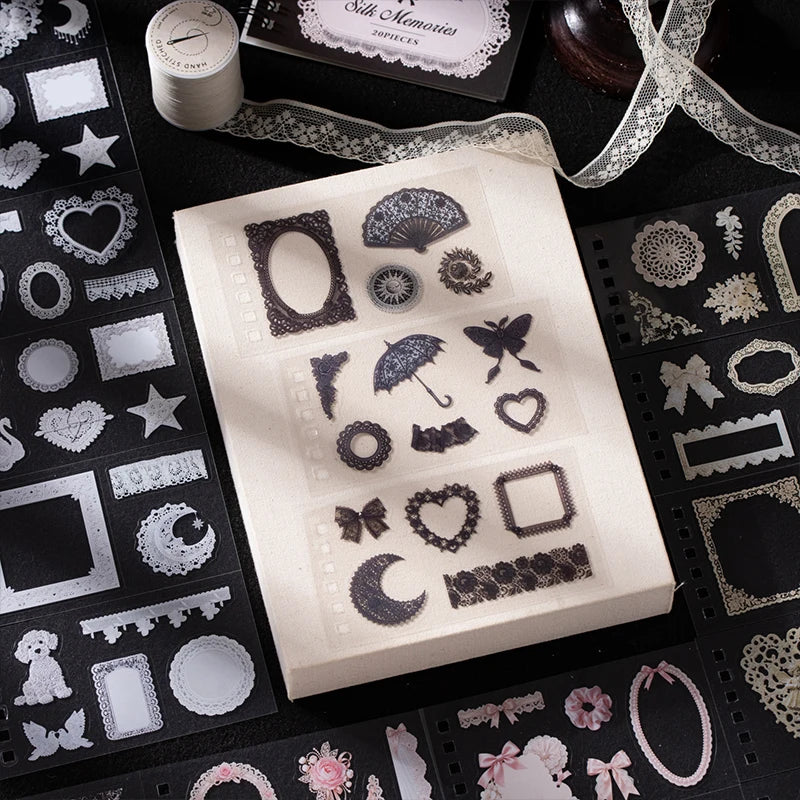 Lace Sticker Book — DIY Scrapbooking Kit