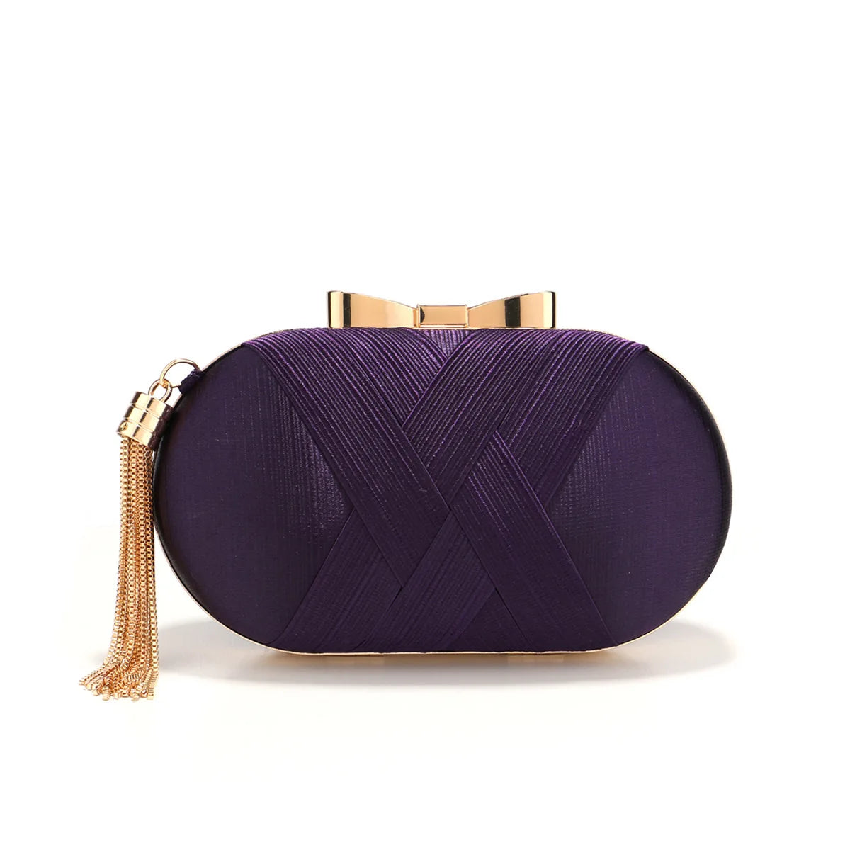 miflame Elegant Tassel Clutch Bag — Sparkling Evening Handbag for Weddings