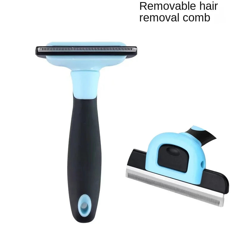 Pet Hair Grooming Tool — Detachable De-Aging Comb & Knot Remover