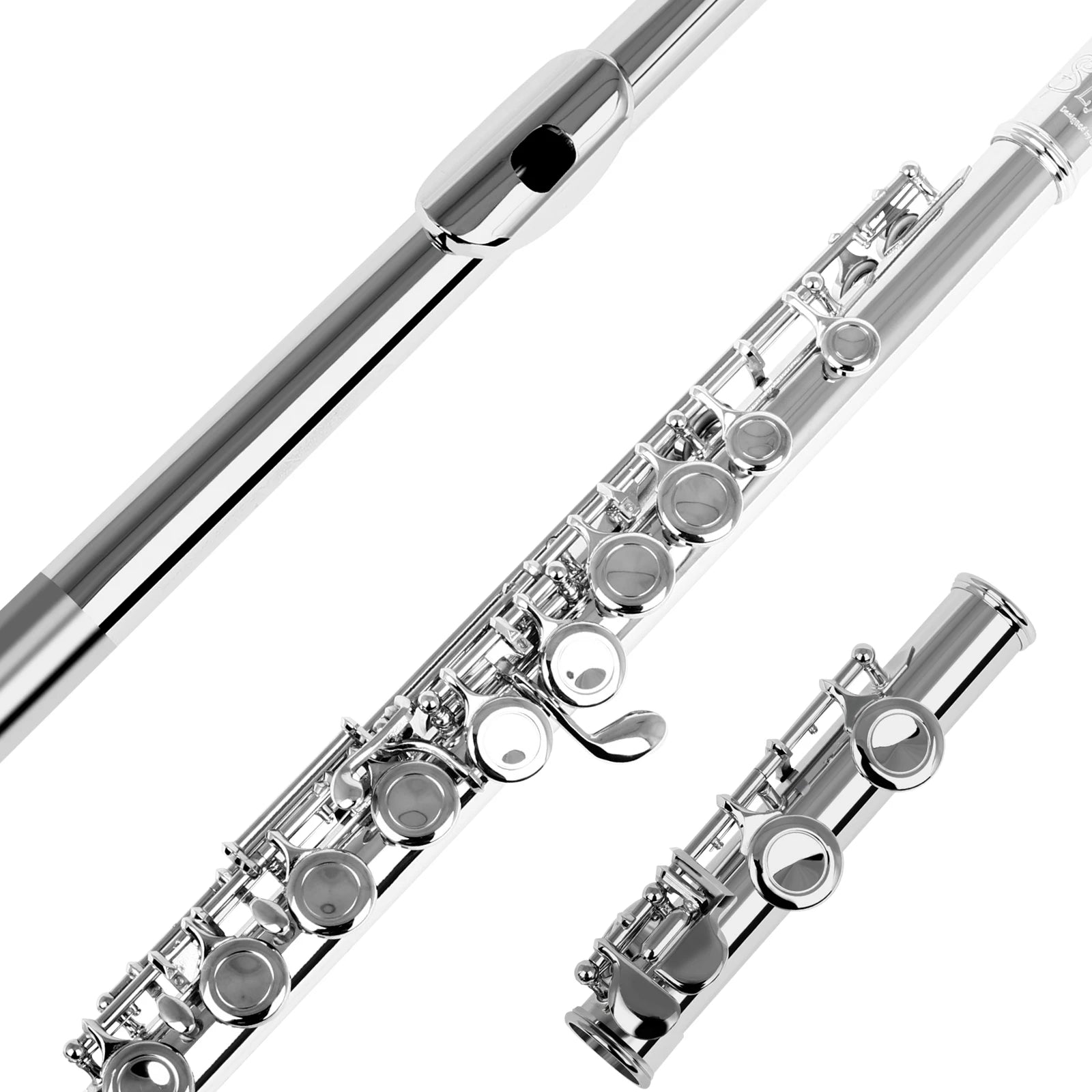 SLADE Professional C Key Transverse Flute — 16 Closed Hole Concert Instrument