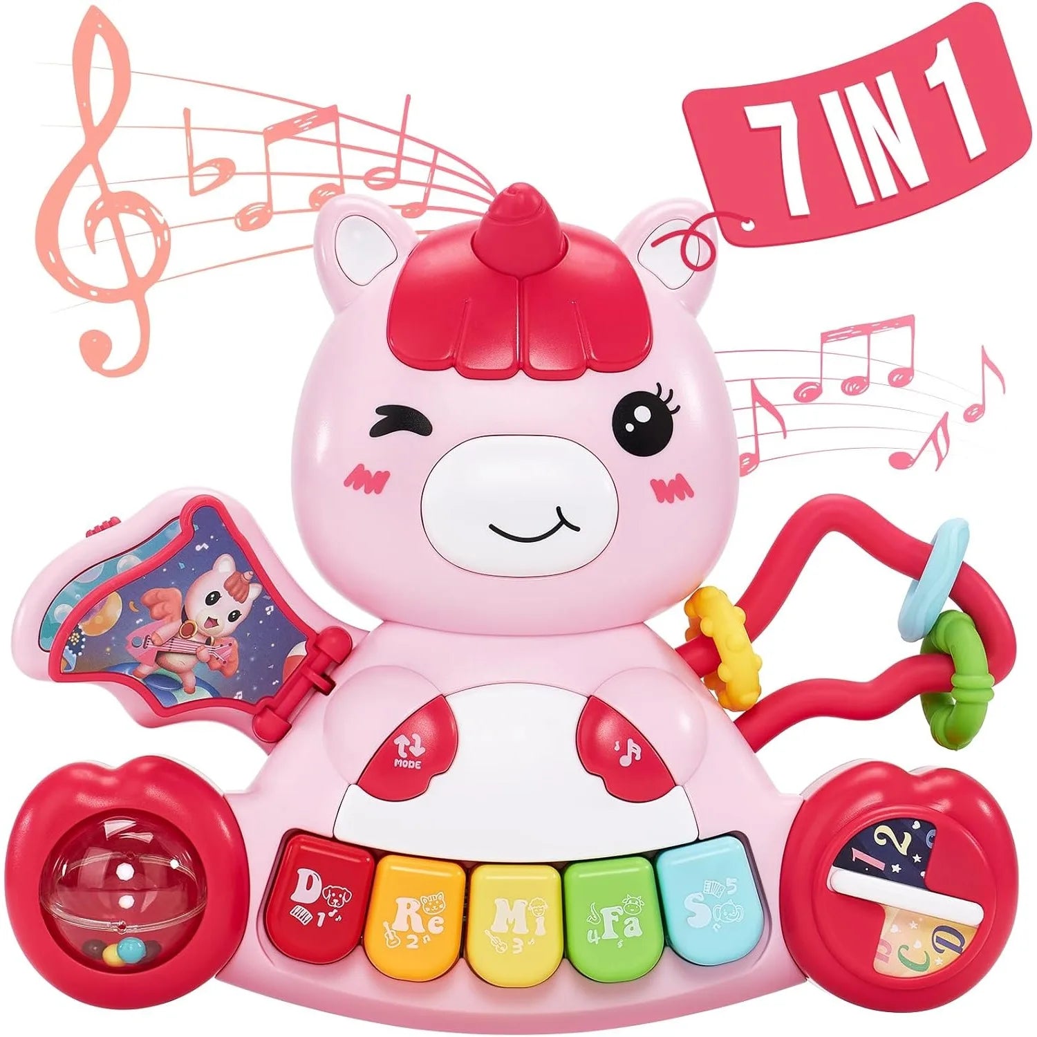 Unicorn Musical Learning Toy — Interactive Light-Up Piano for Toddlers