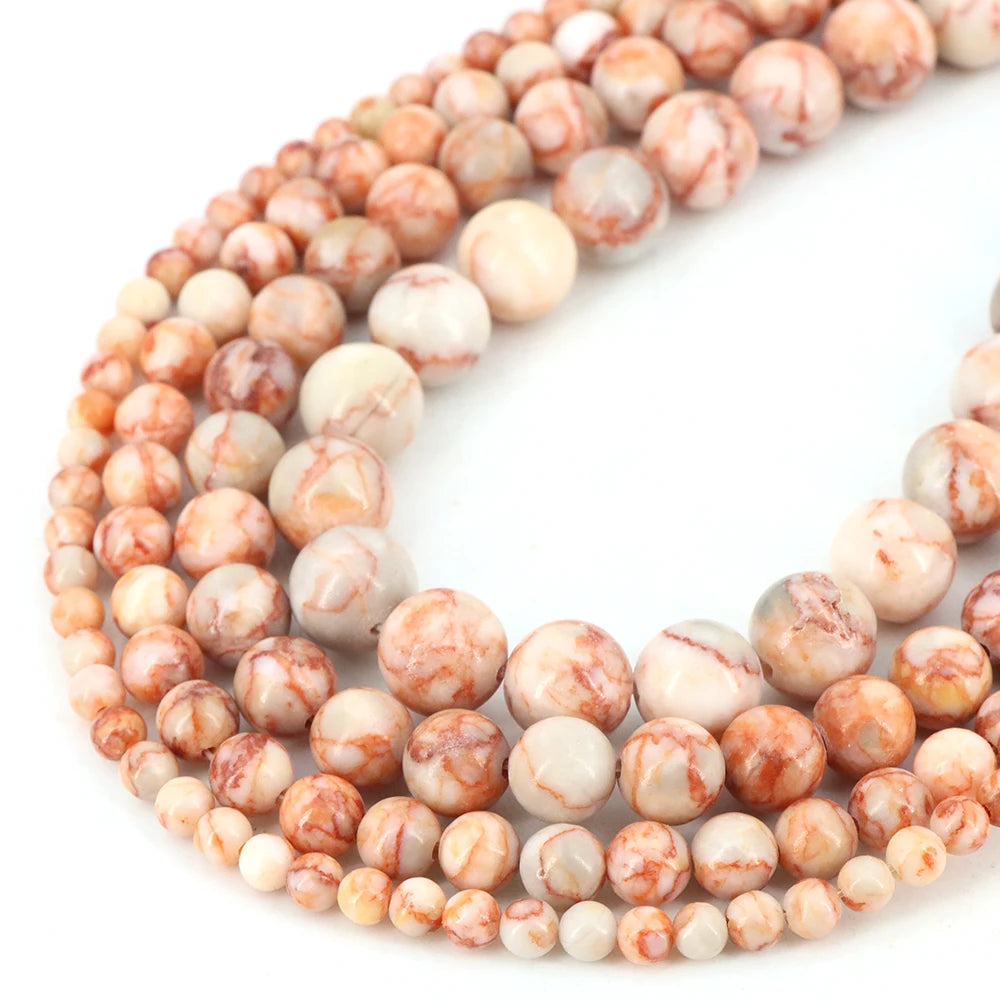 Natural Stone Gemstone Beads — Round Crystal Spacers for Jewelry Making