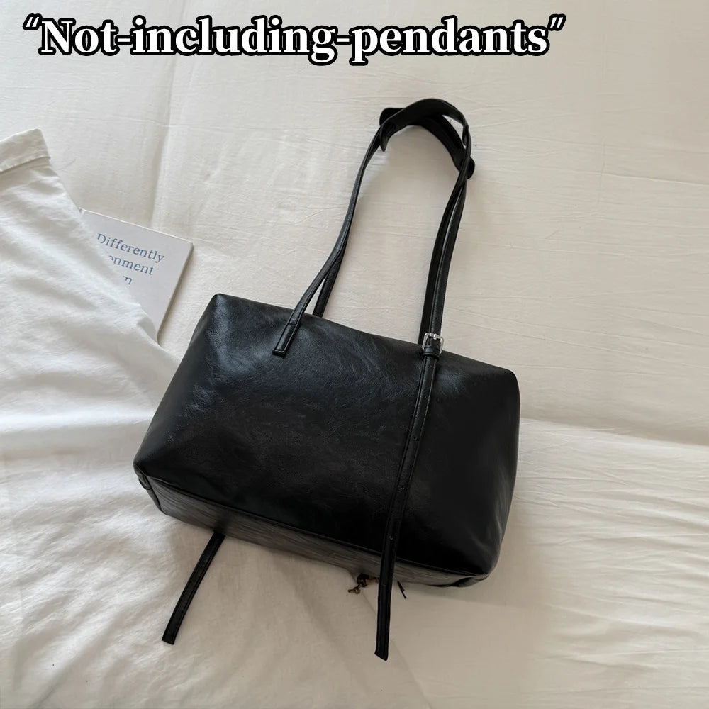HuoHuo Women's Vintage Hobo Tote — Large Capacity Shoulder Bag