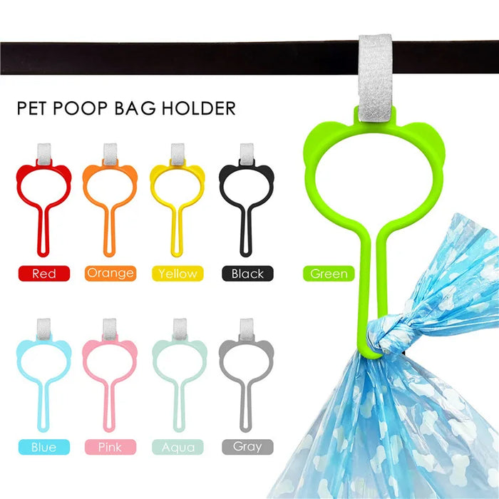 Hands-Free Dog Waste Bag Dispenser — Durable Leash Attachment Holder