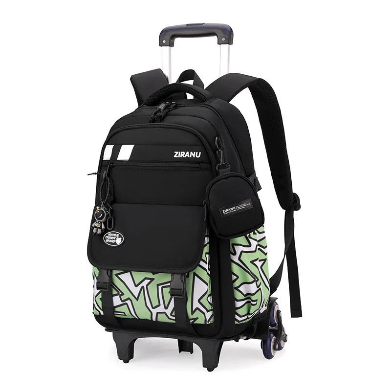 Children's Wheeled School Backpack — Rolling Trolley Bag for Students
