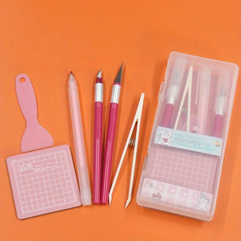 DIY Scrapbooking Tool Kit — Essential Crafting Set with Cutting Pad