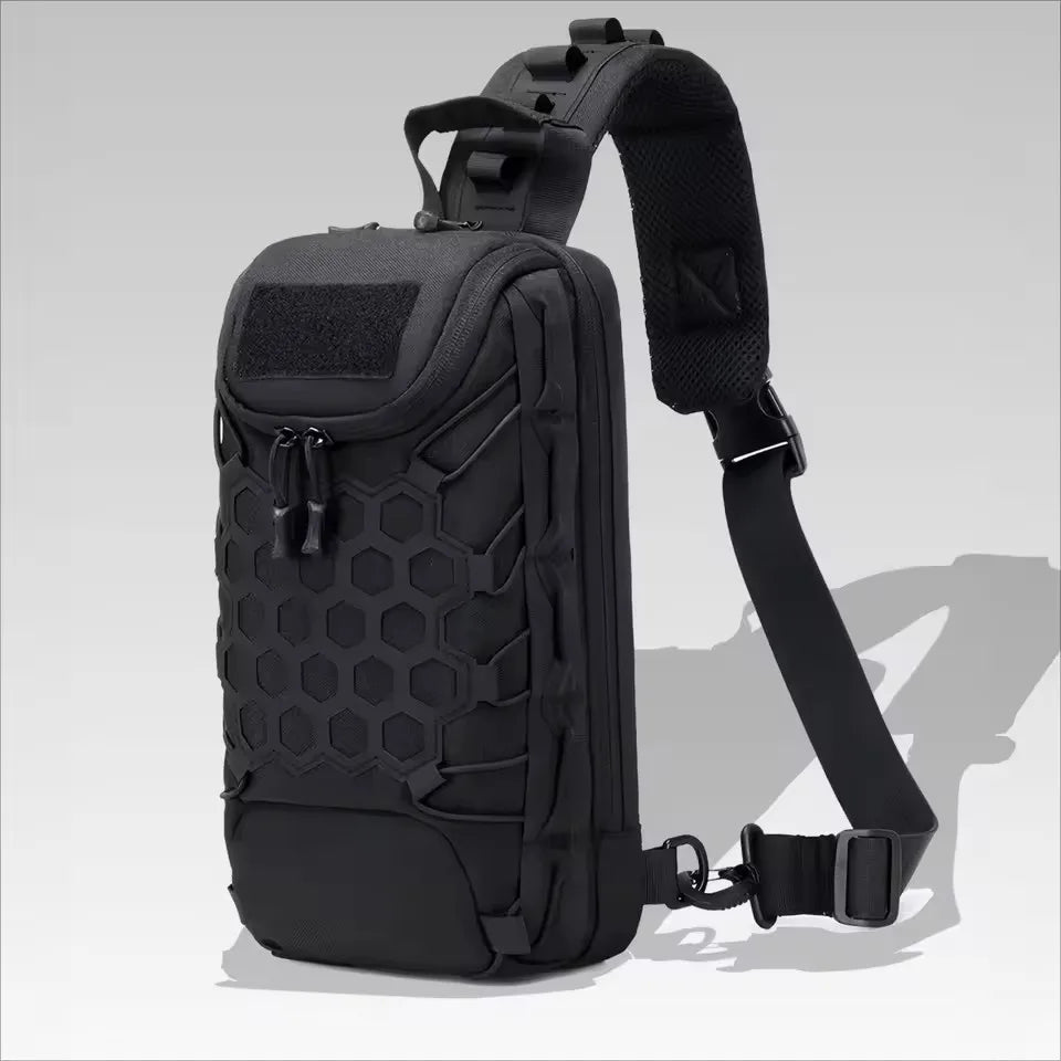 Men's Tactical Chest Bag — Durable Outdoor Sling Backpack for Hiking