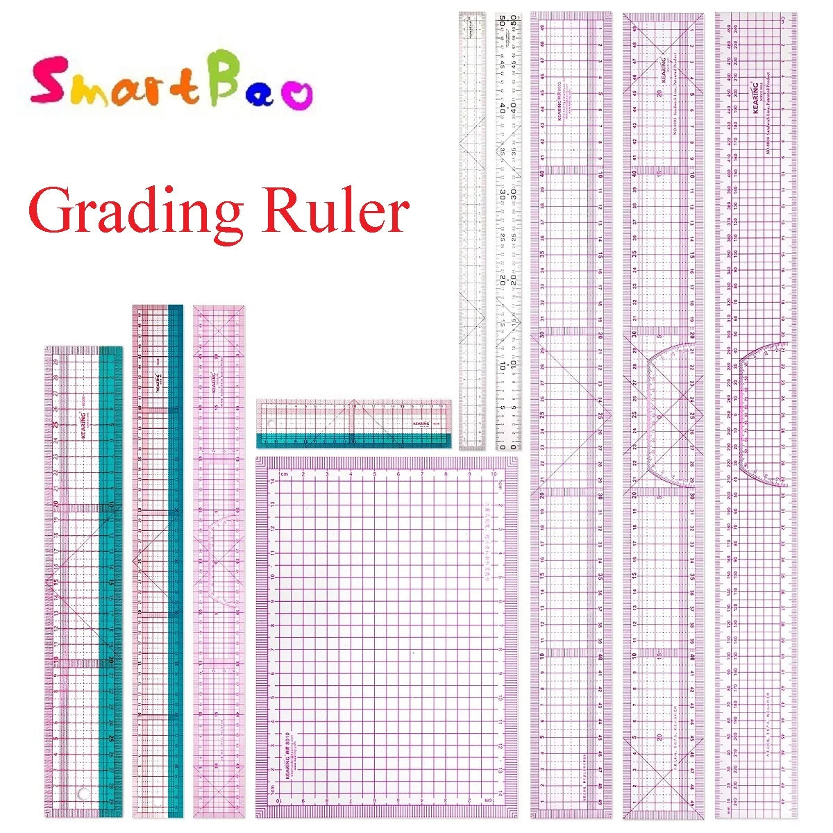 SmartBao Professional Tailor Grading Ruler — Multifunctional Pattern Making Tool