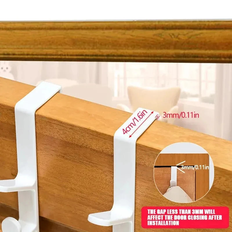 Over The Door Hanging Rack — Space Saving Storage Hooks for Bags and Jackets