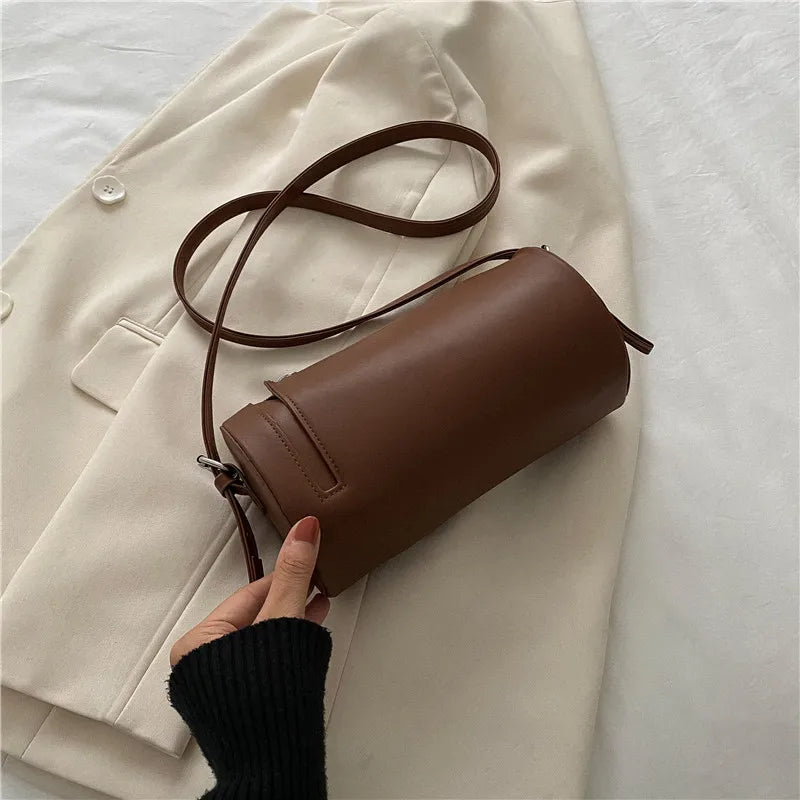 Women's Round Crossbody Bag — Elegant Single Shoulder Purse