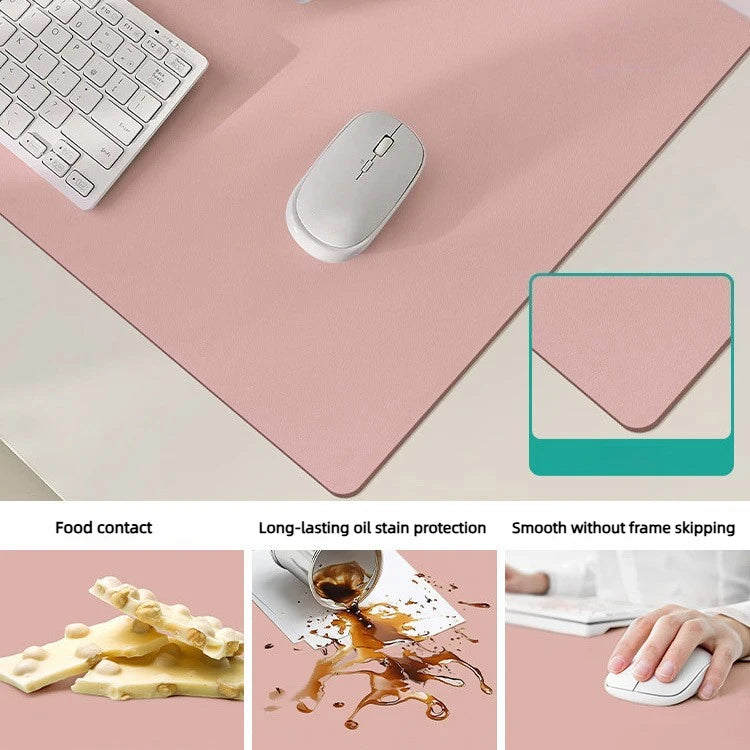 xummen Large PU Leather Desk Mat — Waterproof Office & Gaming Mouse Pad