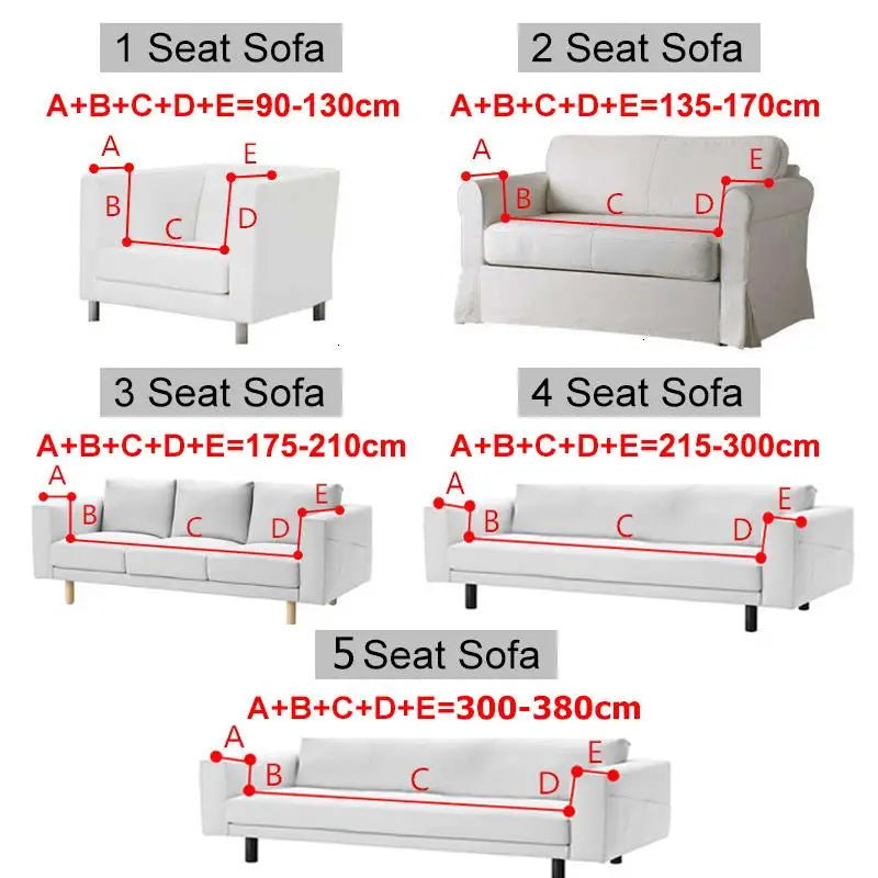 Elastic Jacquard Fabric Sofa Cover — Stretchable Slipcover for Living Room