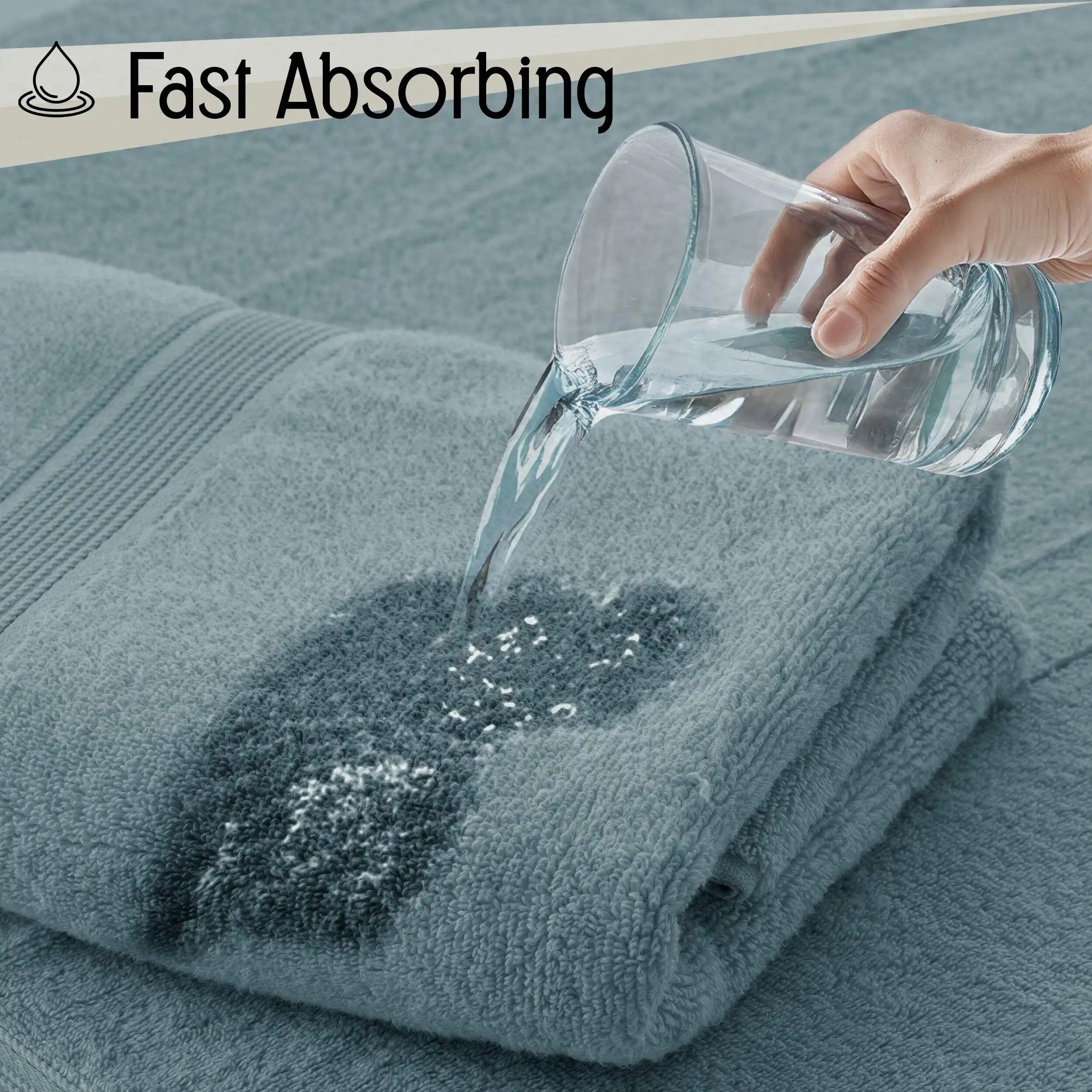 Premium 6-Piece Cotton Towel Set — Ultra Soft & Highly Absorbent