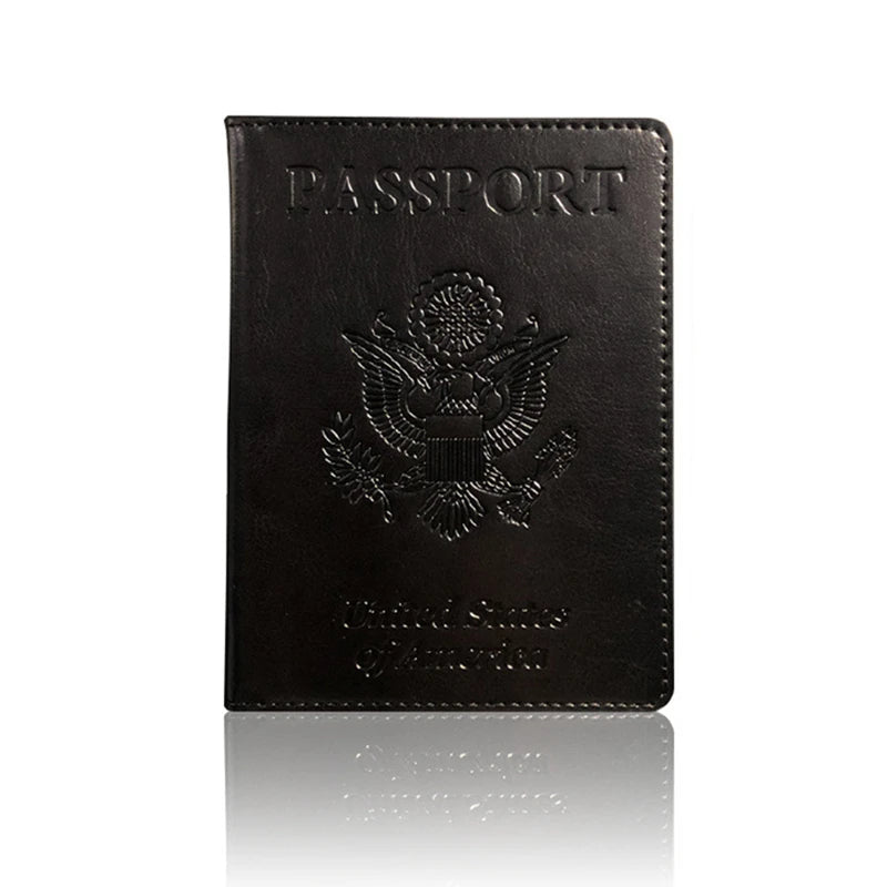 AEROCANDY Passport Holder — RFID Blocking Leather Travel Wallet