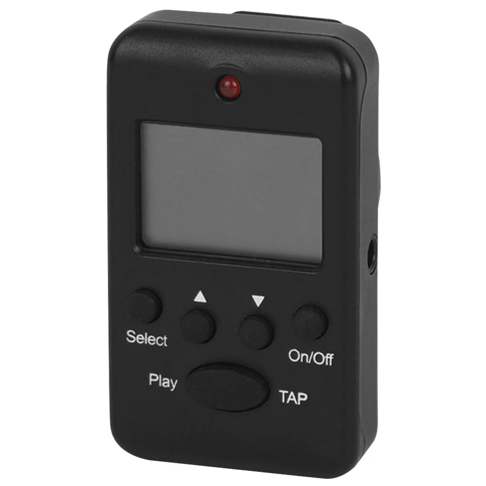 Electronic Clip-On Metronome — Portable Digital Tempo Trainer for Musicians