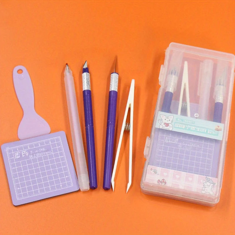 DIY Scrapbooking Tool Kit — Essential Crafting Set with Cutting Pad