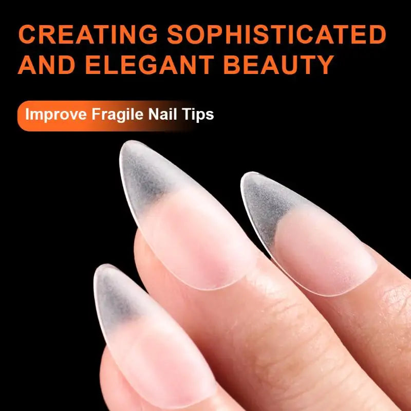 100PCS Clear False Nail Tips — Full Cover Press-On Extensions
