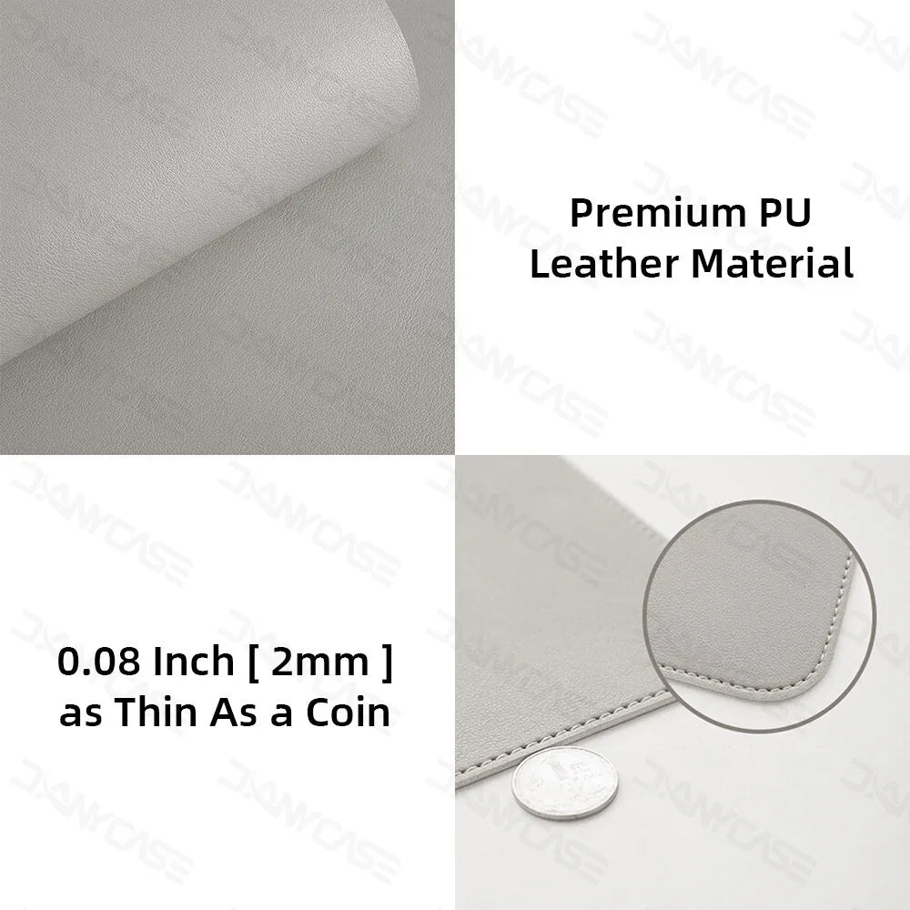 Hansong PU Leather Desk Mat — Waterproof Office & Gaming Mouse Pad