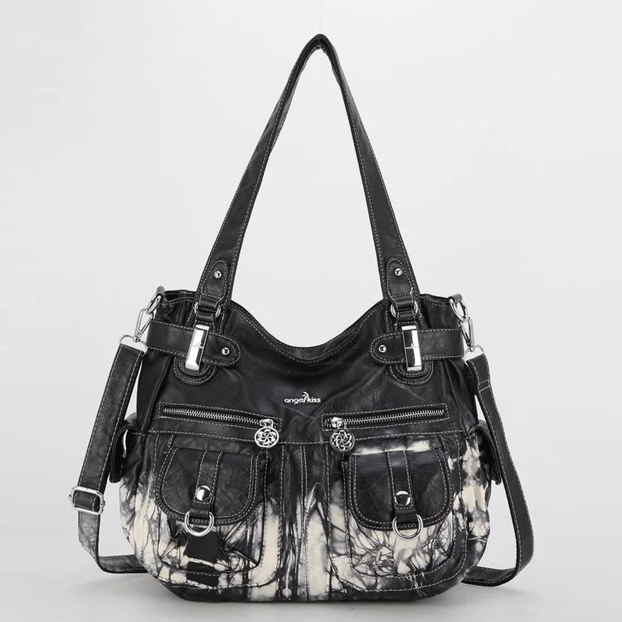 Venn Angel Women's Large Shoulder Bag — Versatile PU Leather Hobo Handbag