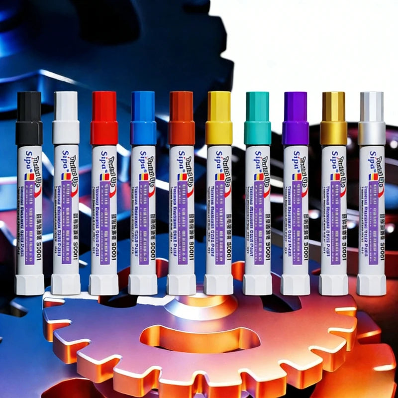Solid Paint Pen Set — Waterproof & High Temperature Resistant Markers
