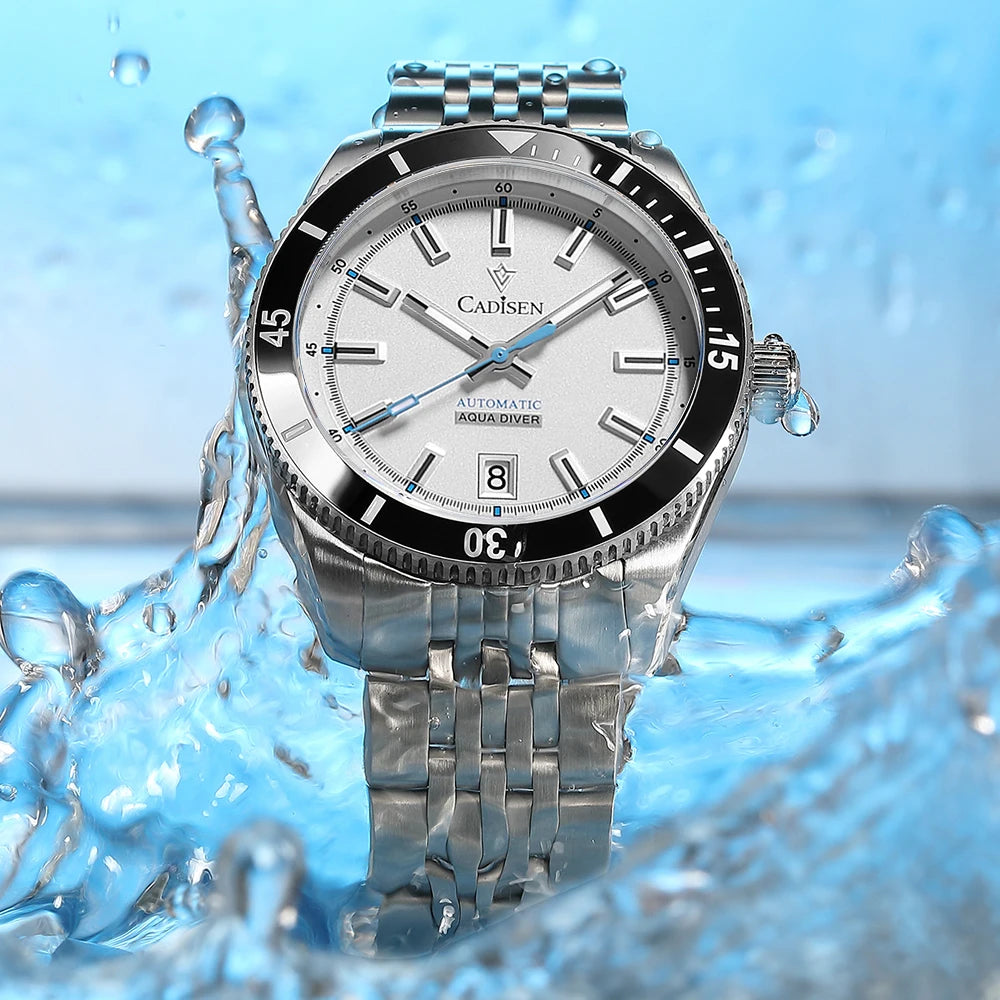 Cadisen Automatic Mechanical Watch — Ceramic Bezel & Sapphire Crystal