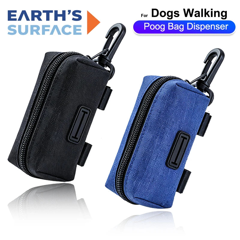 LZJV Dog Poop Bag Dispenser — Portable Waste Bag Holder for Walks